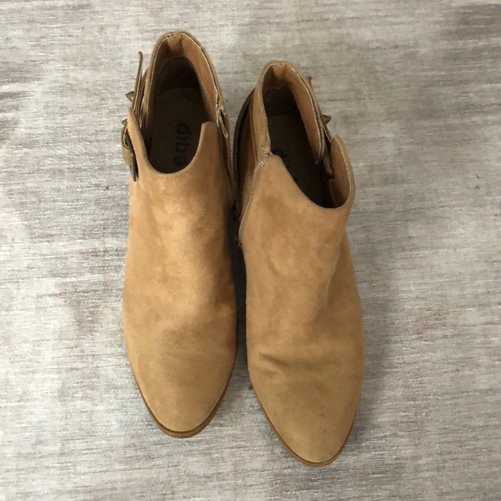 Diba Camel Heeled Boots
